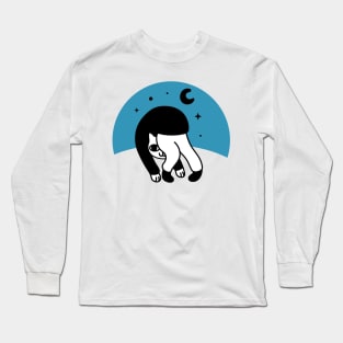 Cat Art Design Illustration Long Sleeve T-Shirt